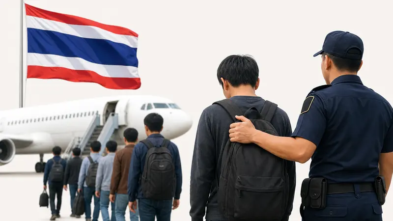 Laos Pulangkan Pekerja Perjudian Thailand Usai Operasi Hukum Ketat